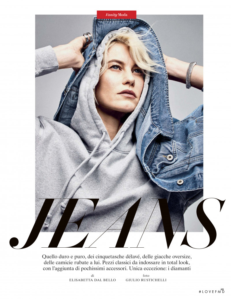 Delfine Bafort featured in Jeans, March 2020