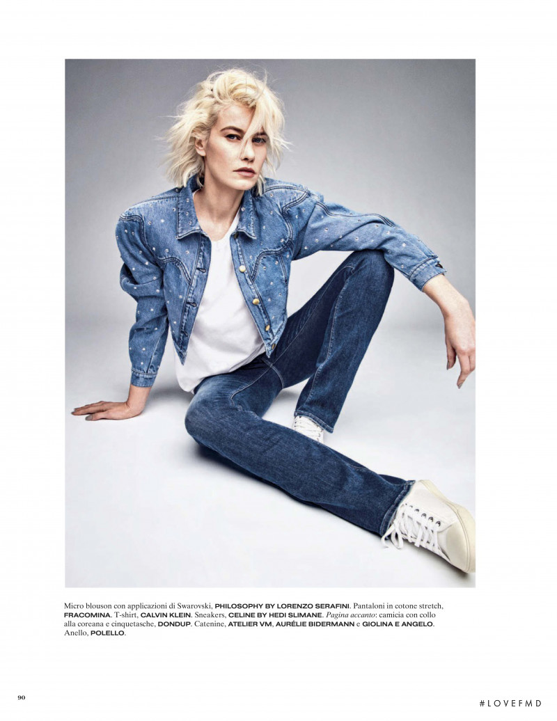 Delfine Bafort featured in Jeans, March 2020