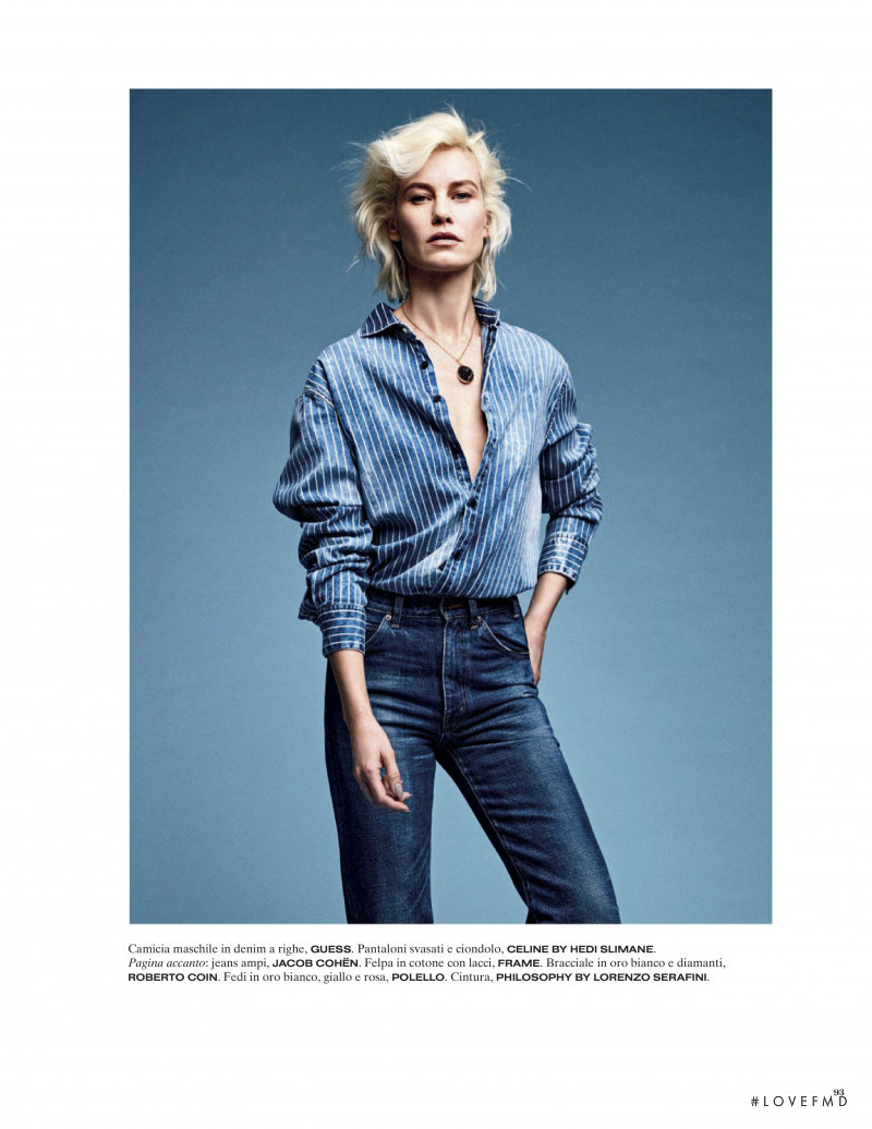 Delfine Bafort featured in Jeans, March 2020