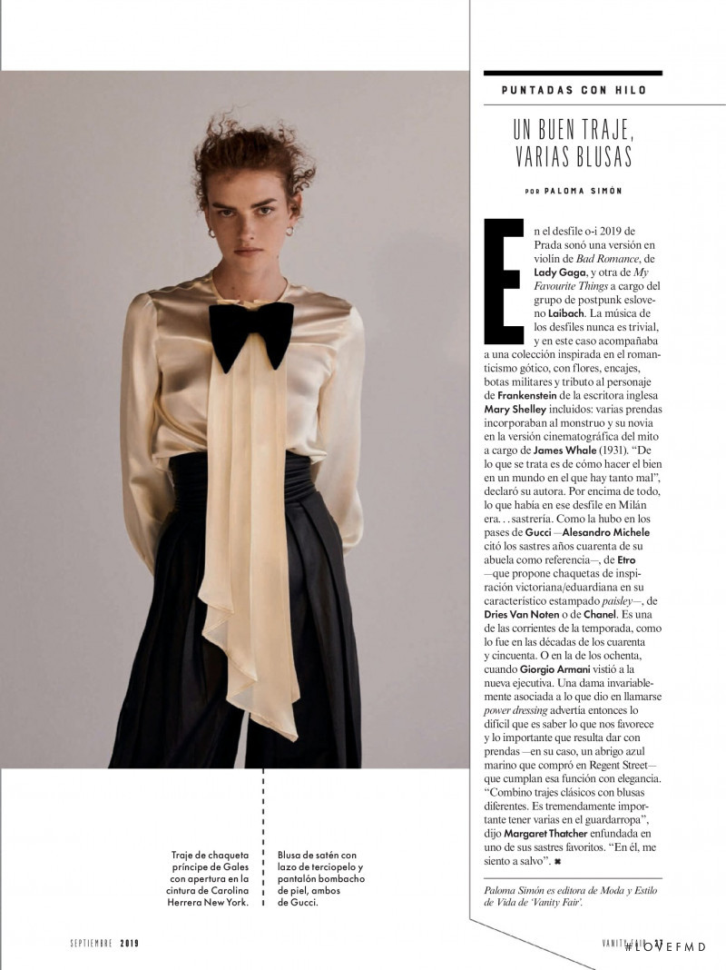 Dorota Kullova featured in A Su Medida, September 2019