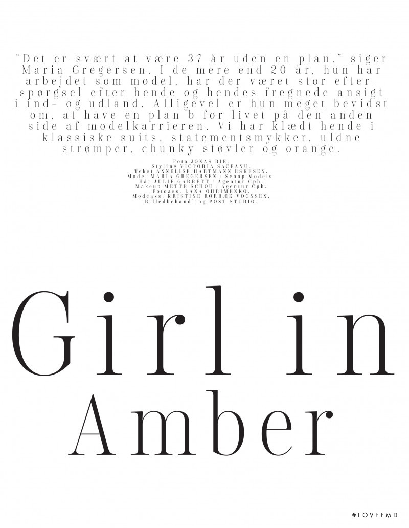 Girl in Amber, December 2019