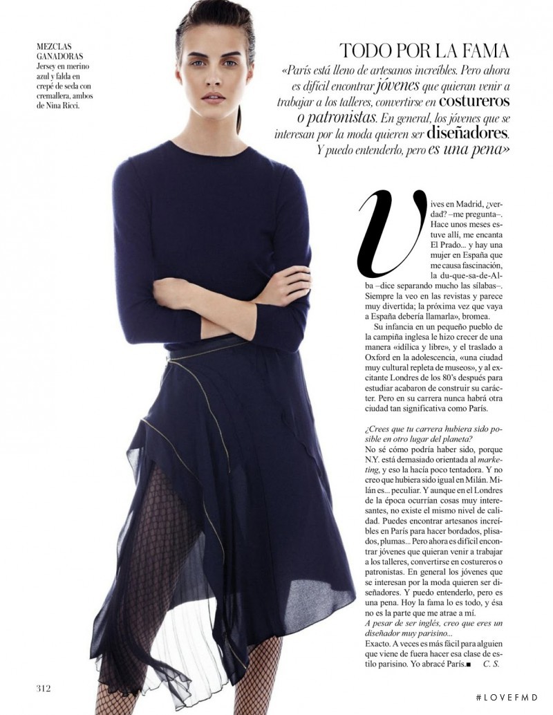 Julia Frauche featured in El Inglés Que Conquistó París, March 2013