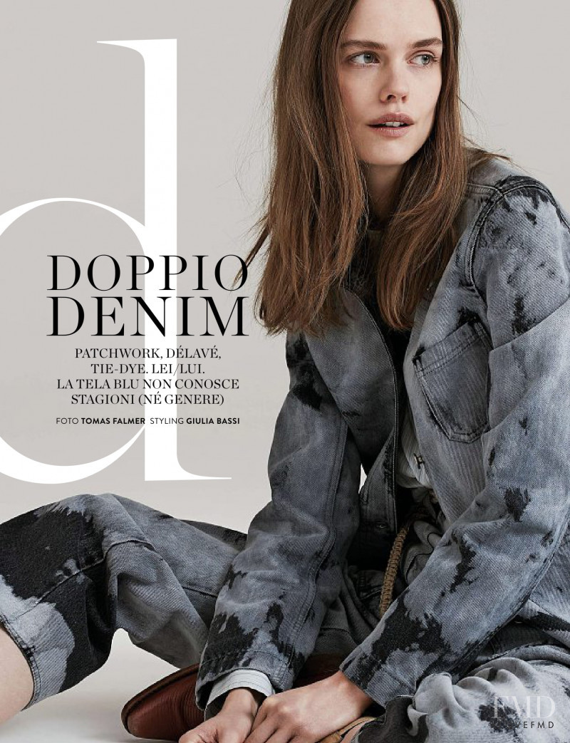 Stina Rapp featured in Doppio Denim, June 2020