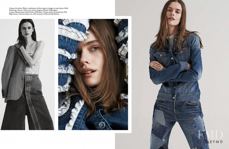 Stina Rapp featured in Doppio Denim, June 2020