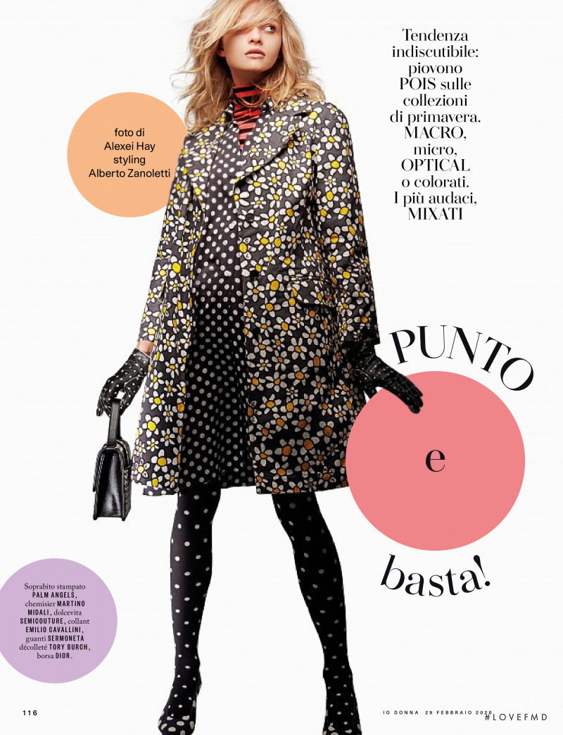 Julia Belyakova featured in Punto E Basta!, February 2020