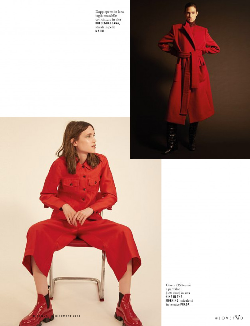 Johanna Defant featured in Rosso, December 2019