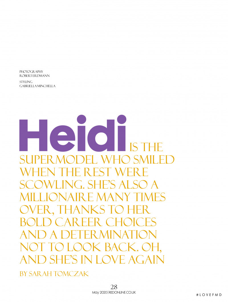Heidi Klum featured in Heidi, May 2020