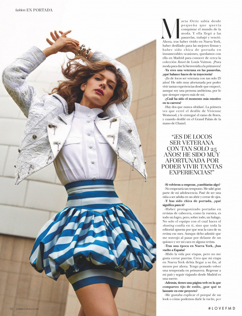 Marta Ortiz featured in Una Tope Made in Spain, February 2020