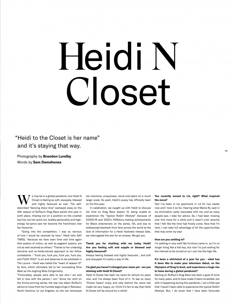 Heidi N Closet, September 2020