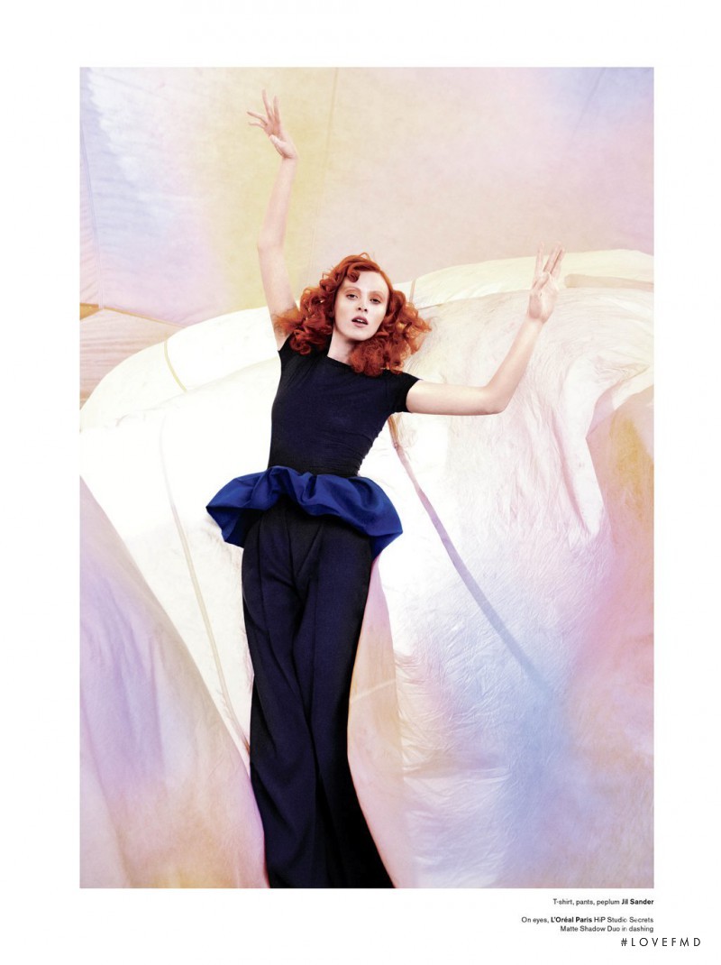 Karen Elson featured in Karen Takes Flight, March 2011