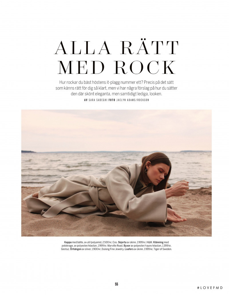 Daniela Kocianova featured in Alla Ratt Med Rock, August 2019