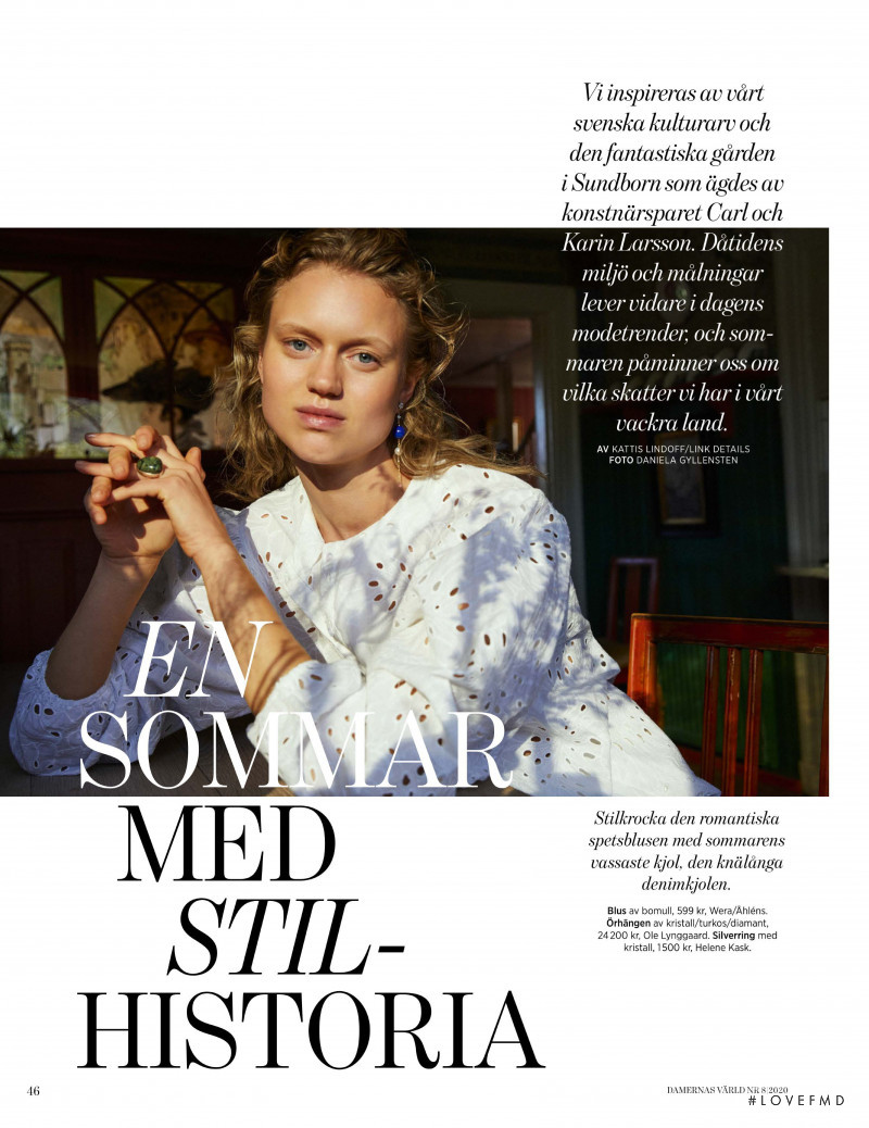 Frida Westerlund featured in En Sommar Med Stil-Historia, June 2020