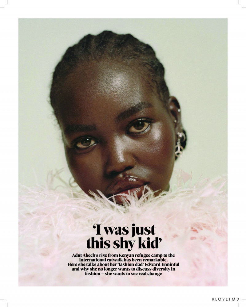 Adut Akech Bior featured in \'I Was Just This Shy Kid\', January 2021