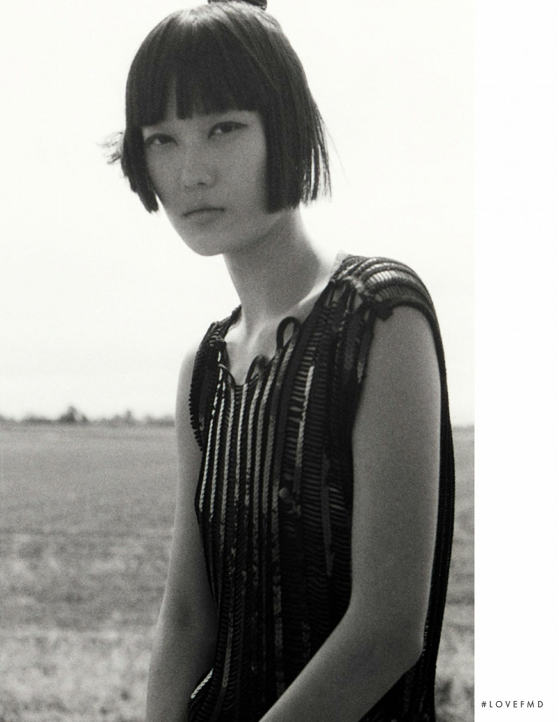 Rufei Ren featured in Emporio Armani, September 2019