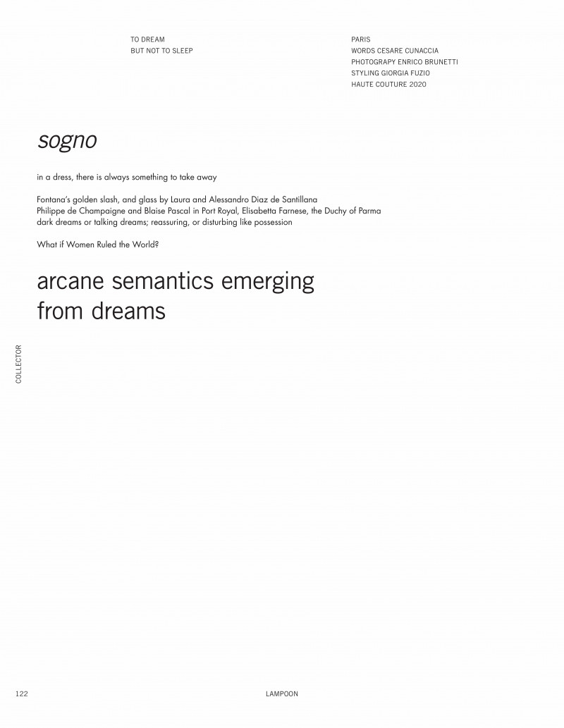 Sogno: Arcane Semantics Emerging From Dreams, September 2020