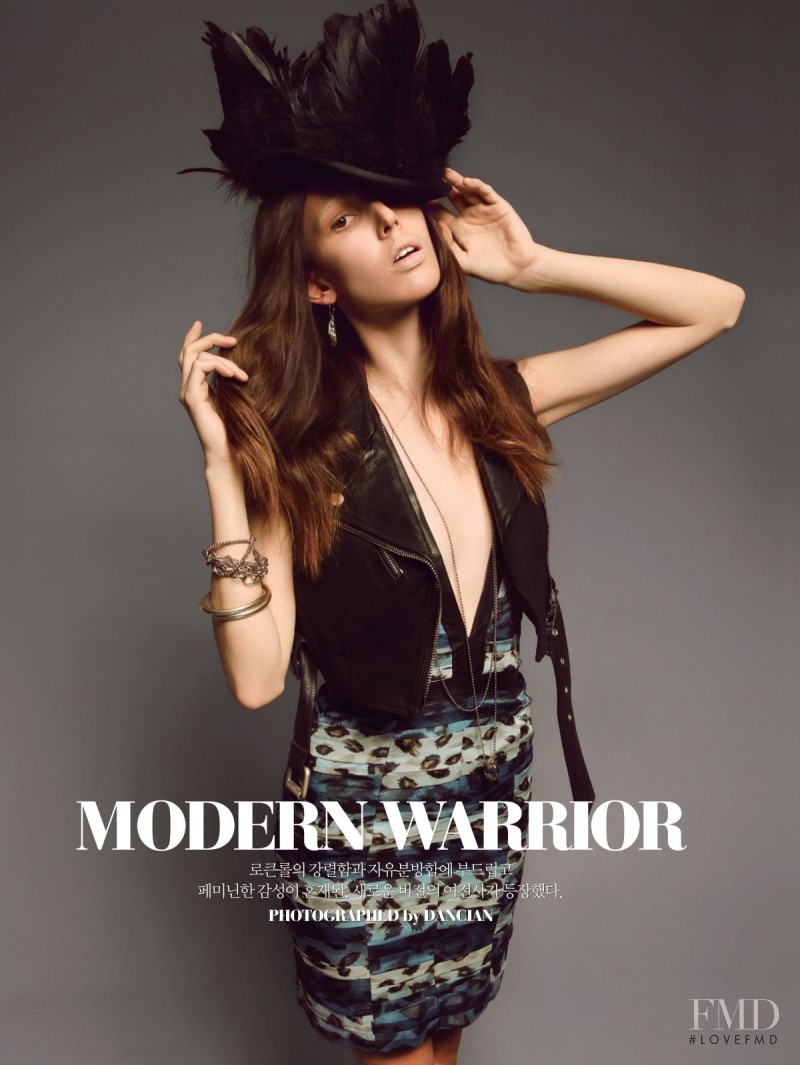 Ruby Aldridge featured in Modern Warrior, March 2011