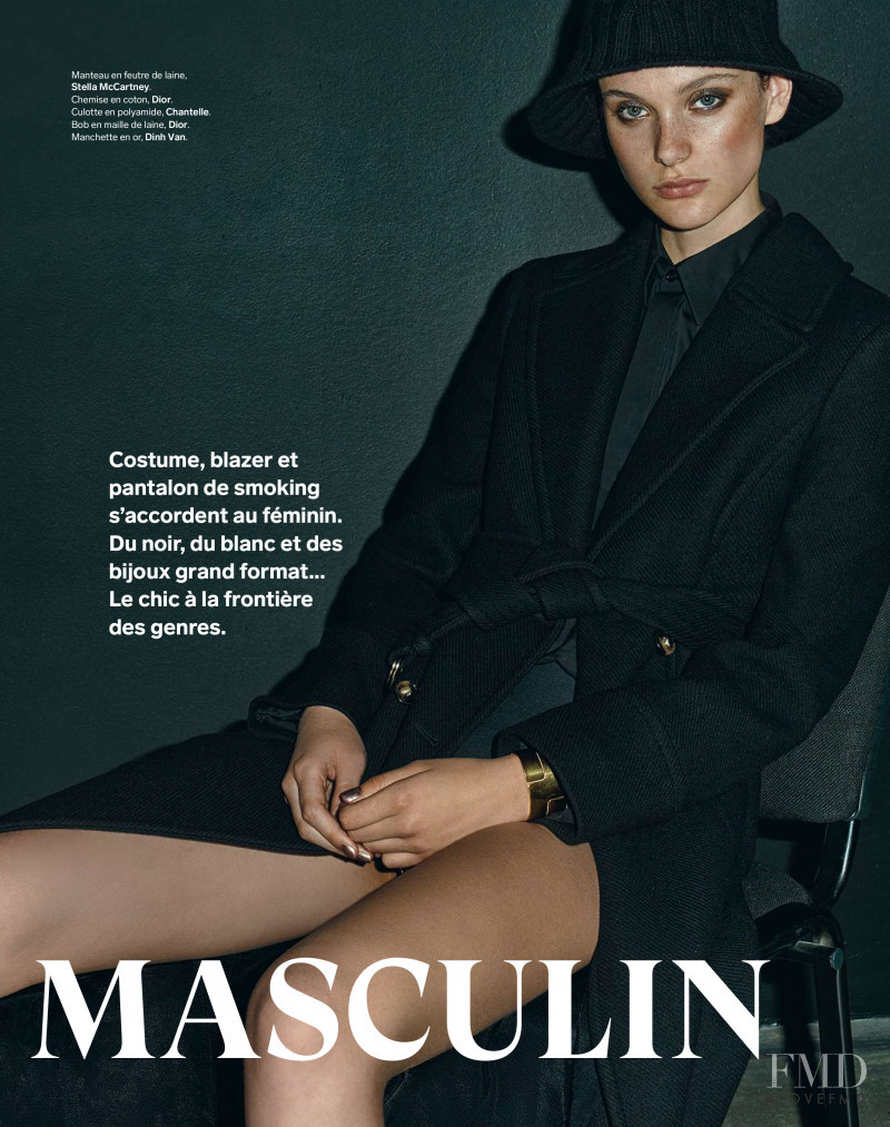 Sara Dijkink featured in Un Fille, Au Masculin, October 2019