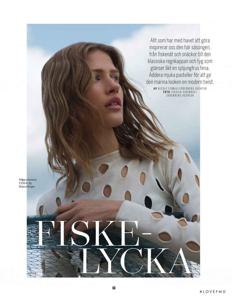 Laura Julie Schwab Holm featured in Fiske-Lycka, June 2019
