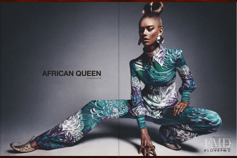 Ondria Hardin featured in African Queen, March 2013