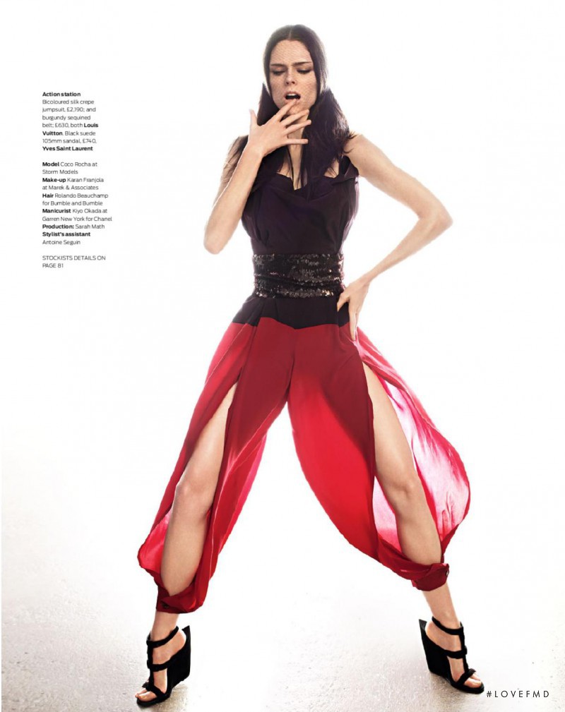 Coco Rocha featured in The Scarlet Woman, March 2011