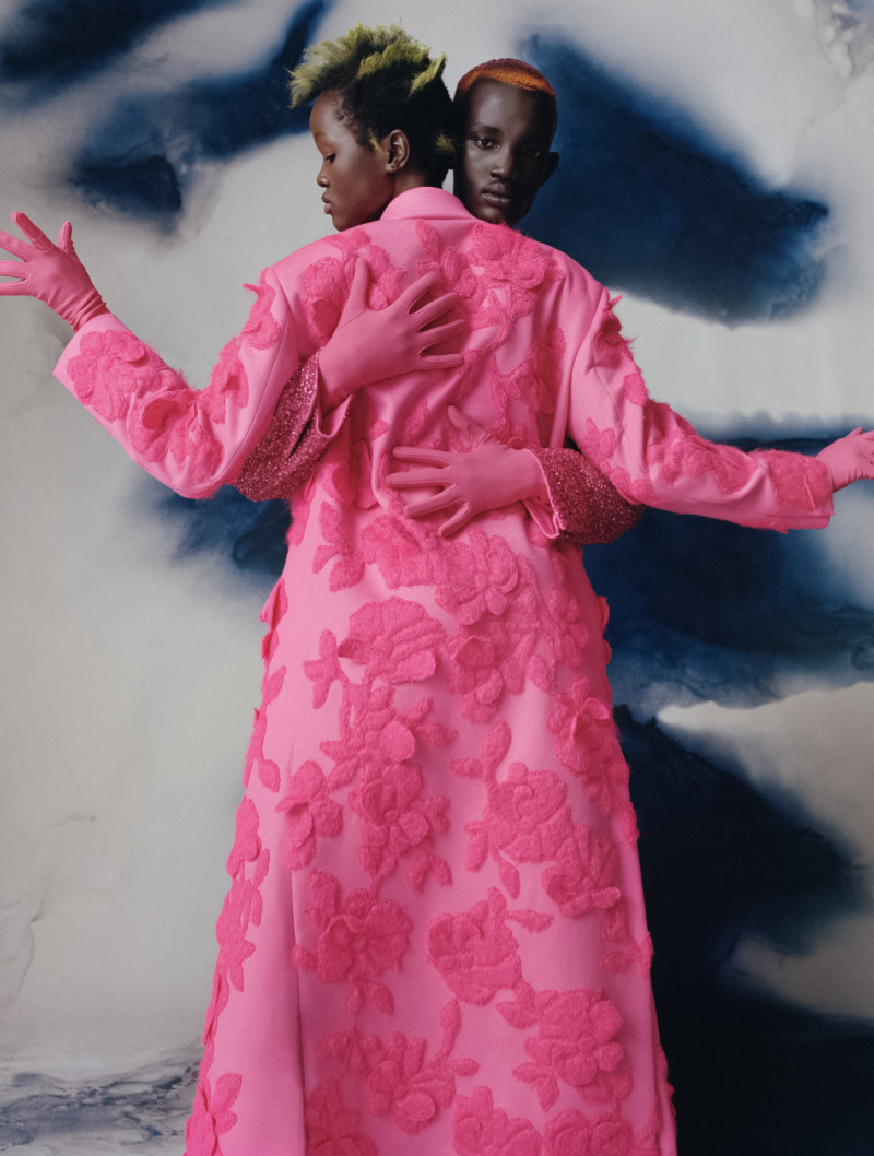 Anyiel Majok featured in Valentino Pink PP, September 2022