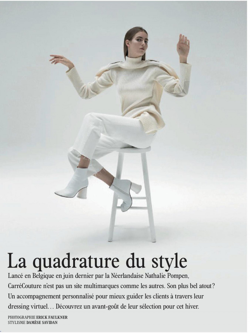 Camille Raffray featured in La quadrature du style, December 2017