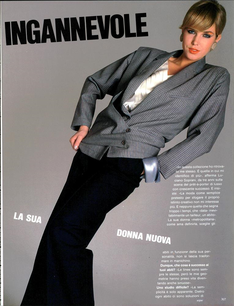Anette Stai featured in Luciano Soprani: La Sua Donna Nuova - Semplicita\' Ingannevole, January 1984