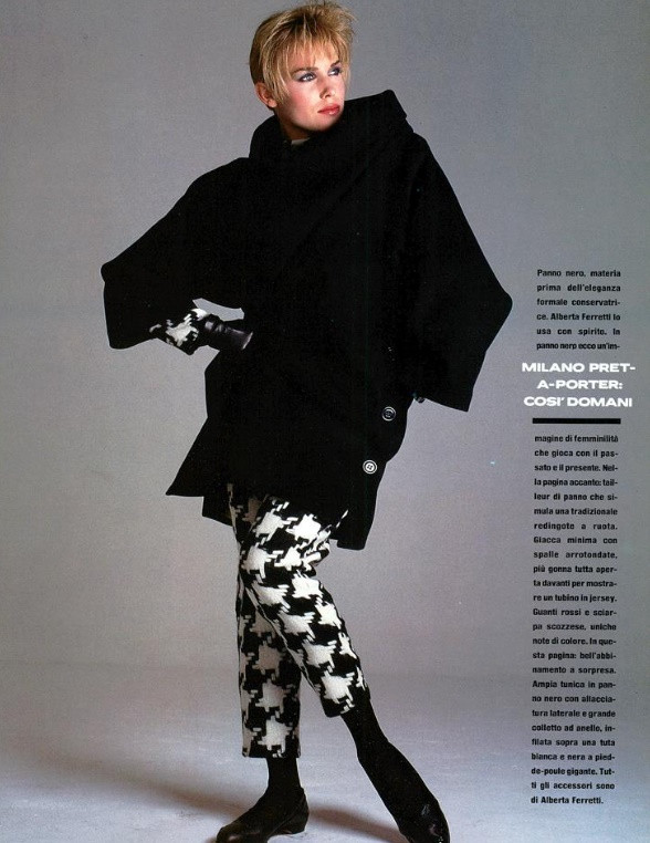 Anette Stai featured in A tutto stile, July 1983