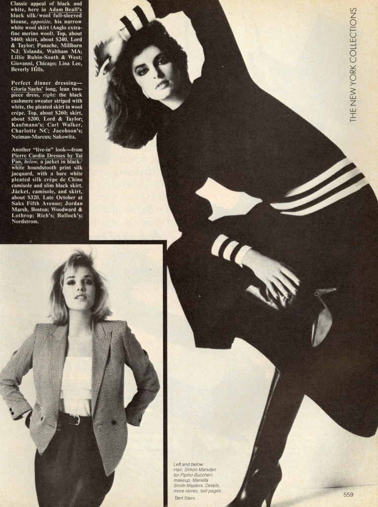 Joan Severance featured in Black... with a Soft Touch, September 1982