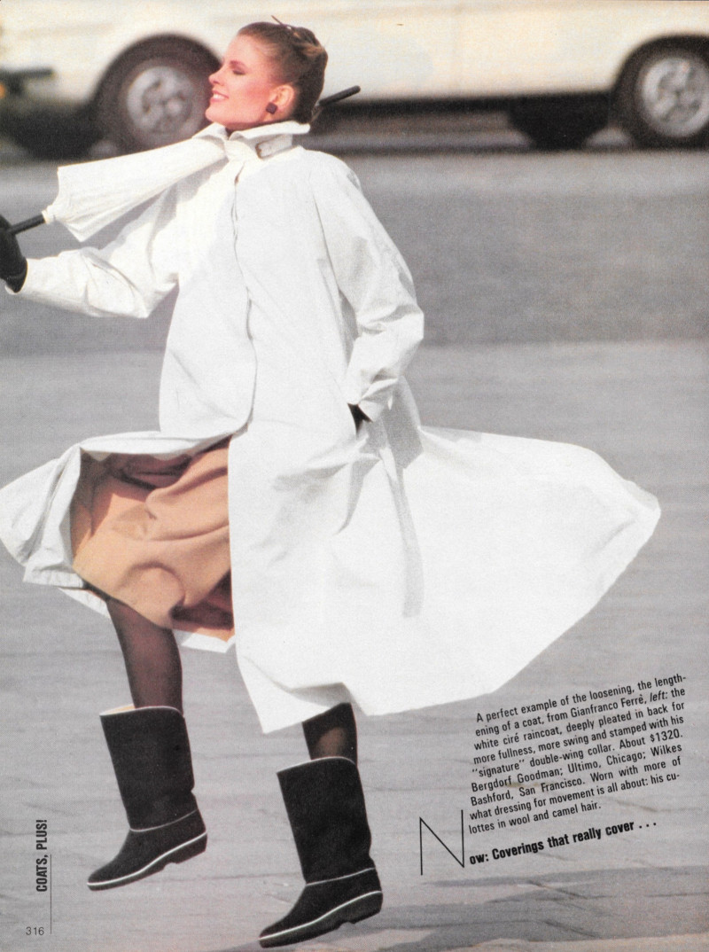 Anette Stai featured in Coats, Plus!, August 1981