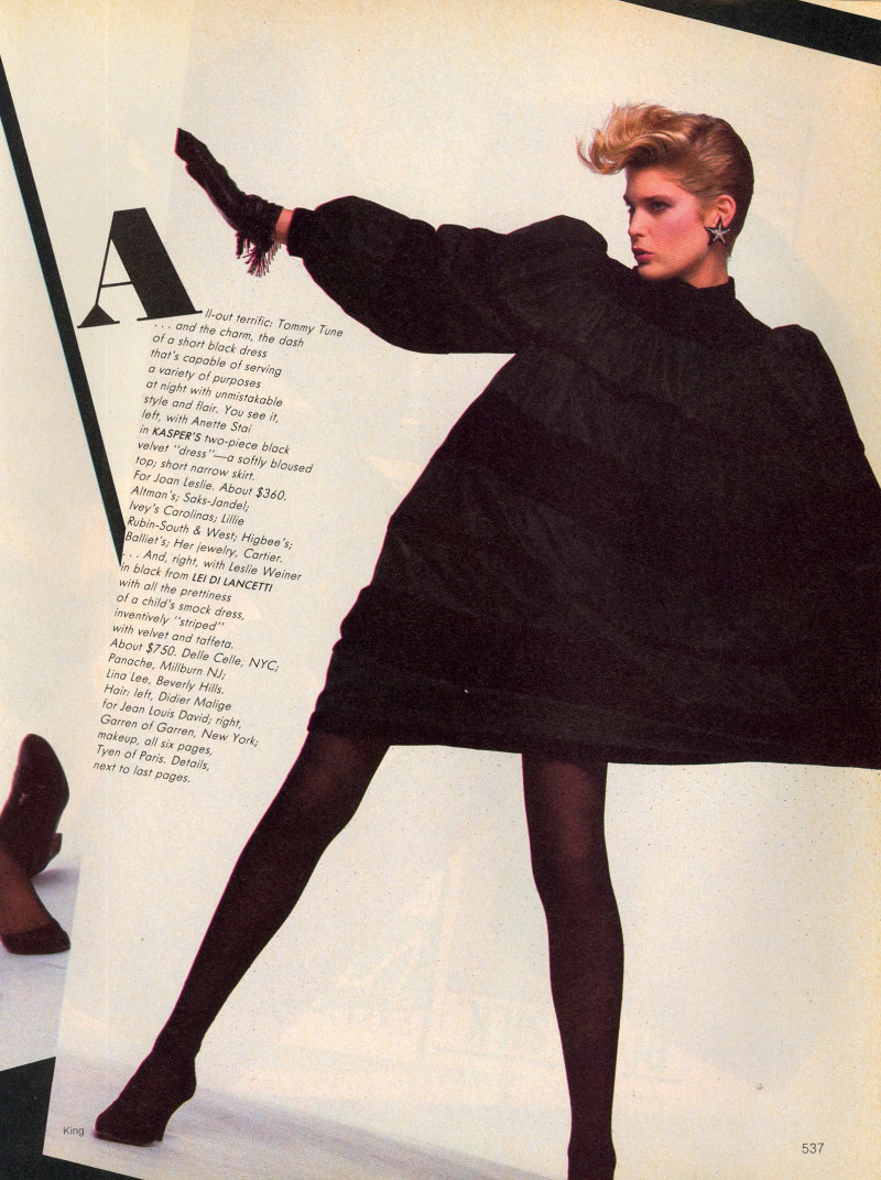 Anette Stai featured in Star Performers! Tommy Tune/The Little Black Dress, September 1982