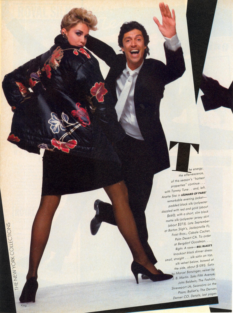 Anette Stai featured in Star Performers! Tommy Tune/The Little Black Dress, September 1982