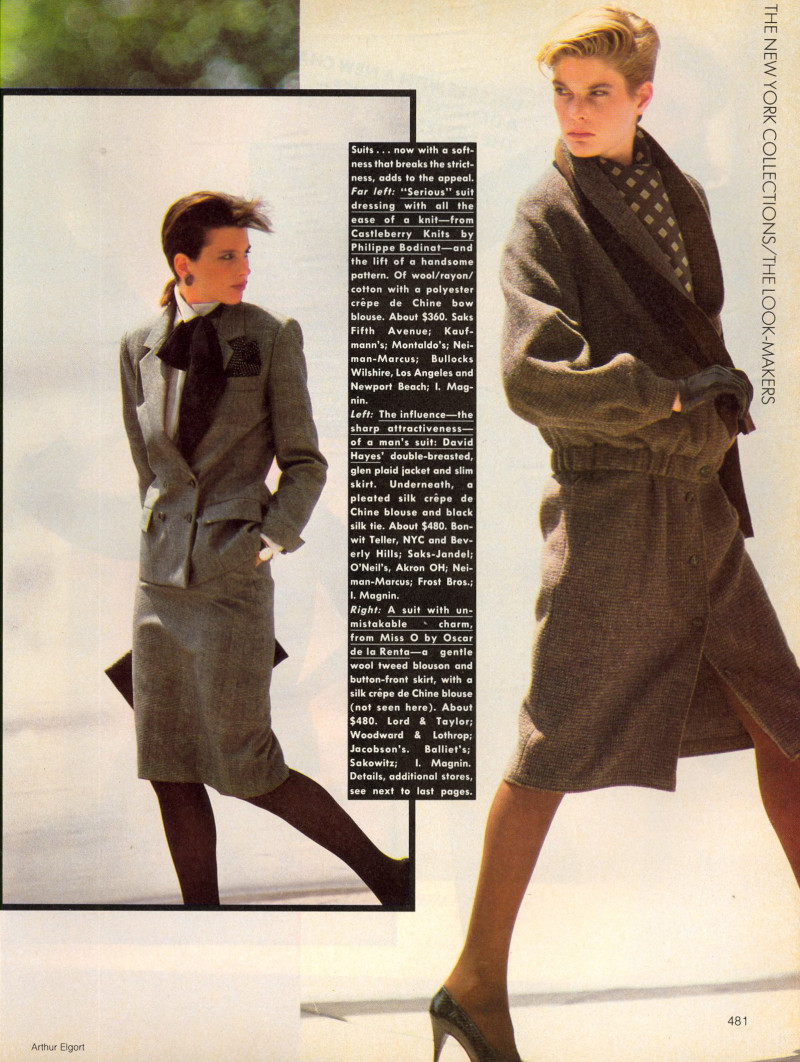 Paulina Porizkova featured in The Look-Makers - The Best Real-Life Day Dressing, September 1982