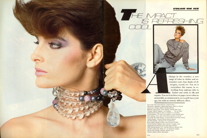 Isabella Rossellini featured in Color On Ice The Impact Is Refreshing, Cool, March 1982