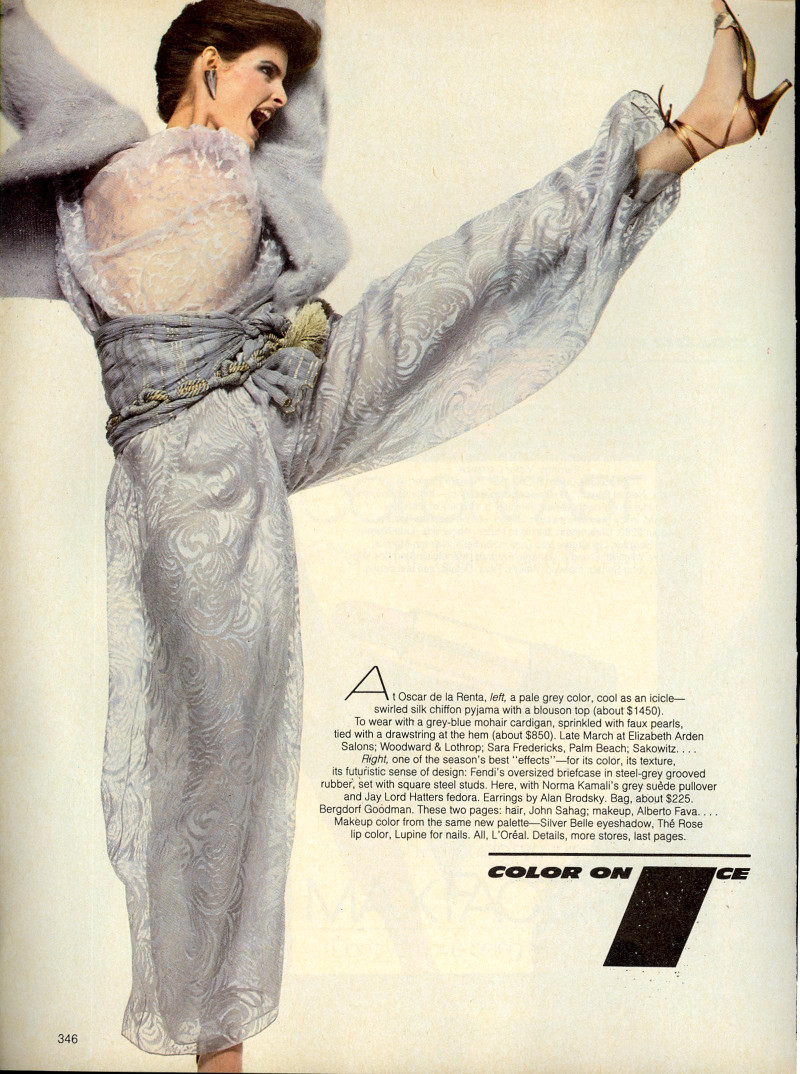 Isabella Rossellini featured in Color On Ice The Impact Is Refreshing, Cool, March 1982