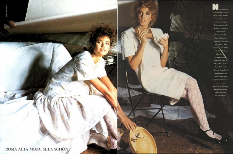 Anette Stai featured in Collezione arcobaleno, March 1982