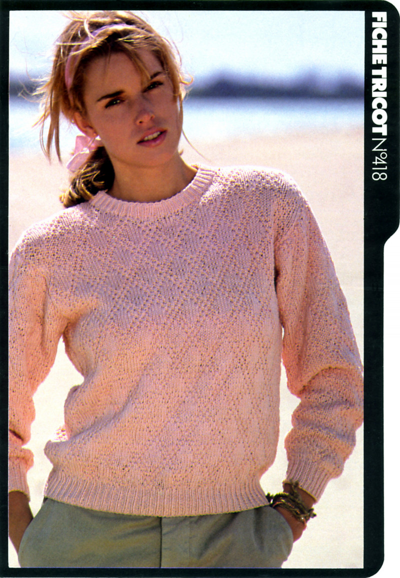 Anette Stai featured in Fiche Tricot, June 1983