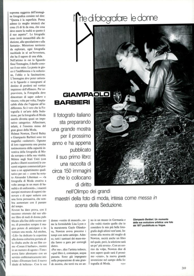 L\'Arte di Fotografare le Donne, December 1982