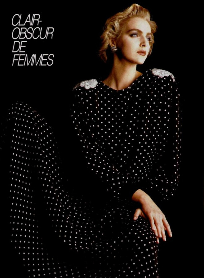 Simonetta Gianfelici featured in Clair-obscur de femmes, March 1986