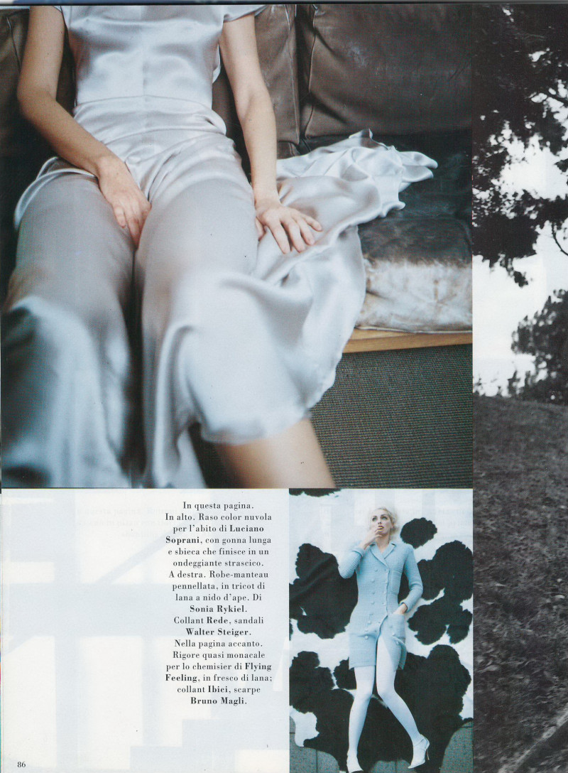 Simonetta Gianfelici featured in Grigio Introverso, April 1996