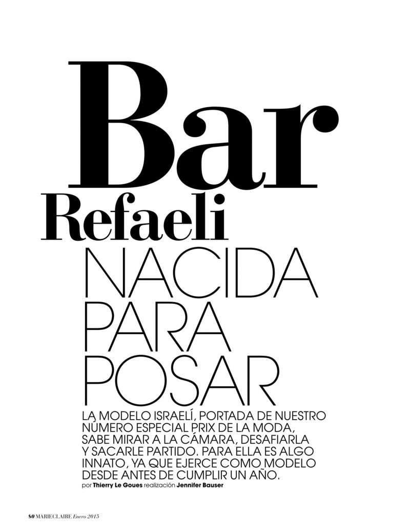 Bar Refaeli Nacida Para Posar, January 2015