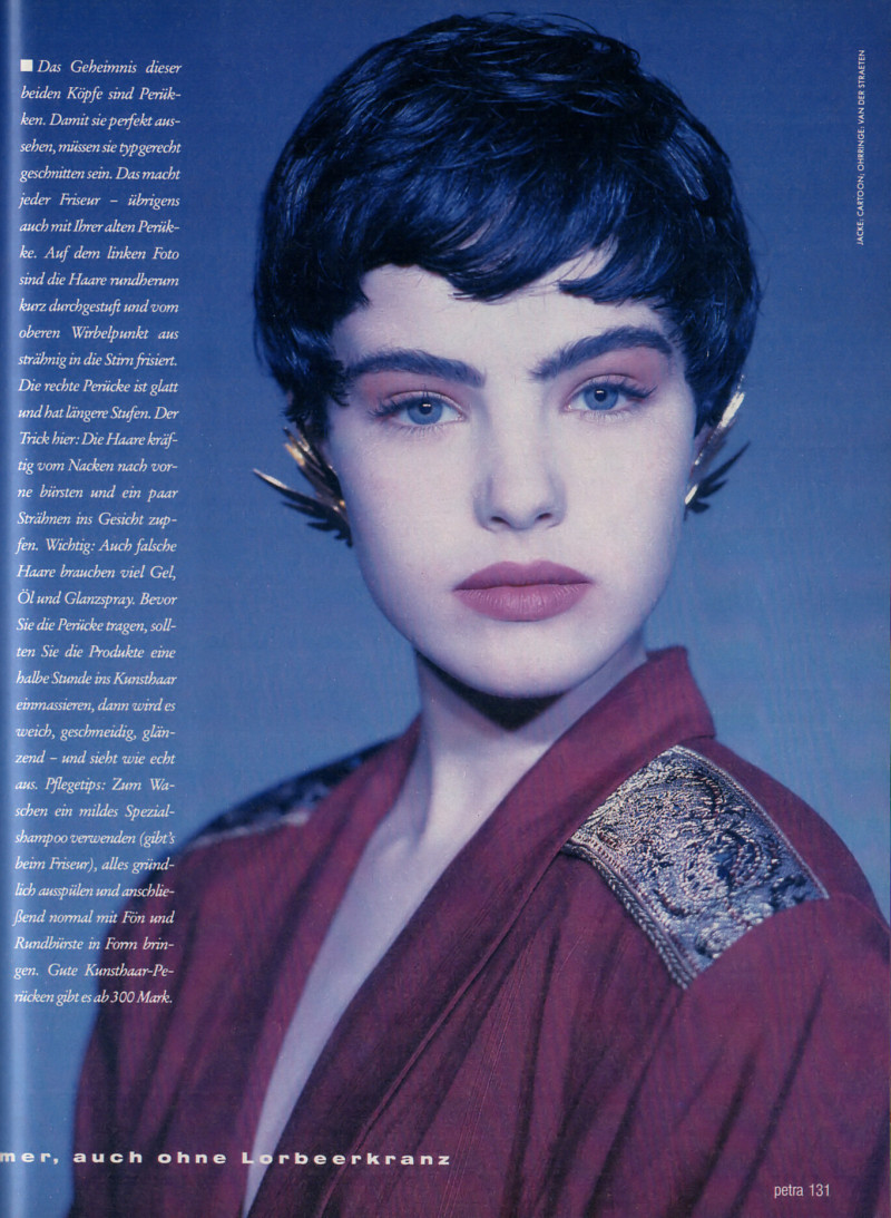 Ana Paula Arosio featured in Die Römische Welle, February 1990