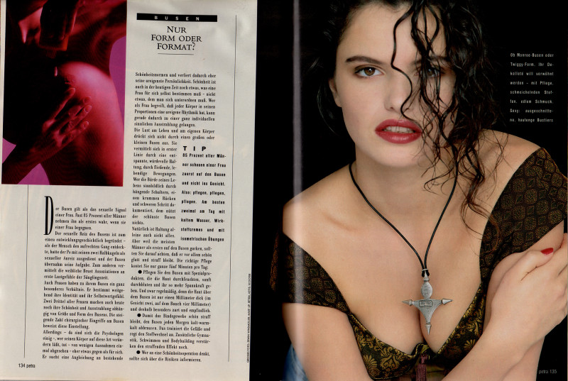 Ana Paula Arosio featured in Die Geheimen Signale, March 1990