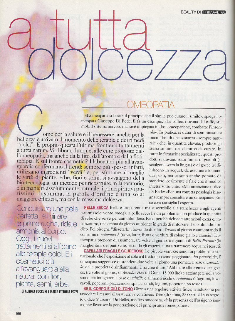 A tutta Dolcezza, April 1996