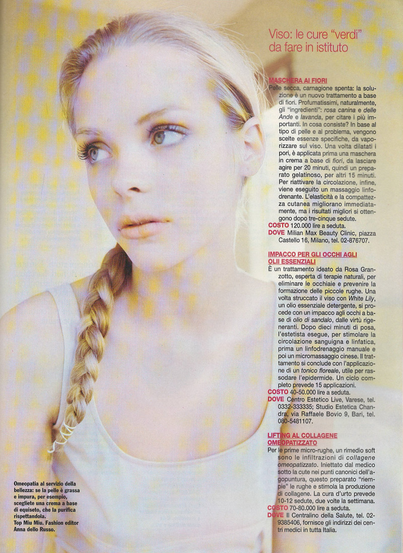 James Jaime King featured in A tutta Dolcezza, April 1996