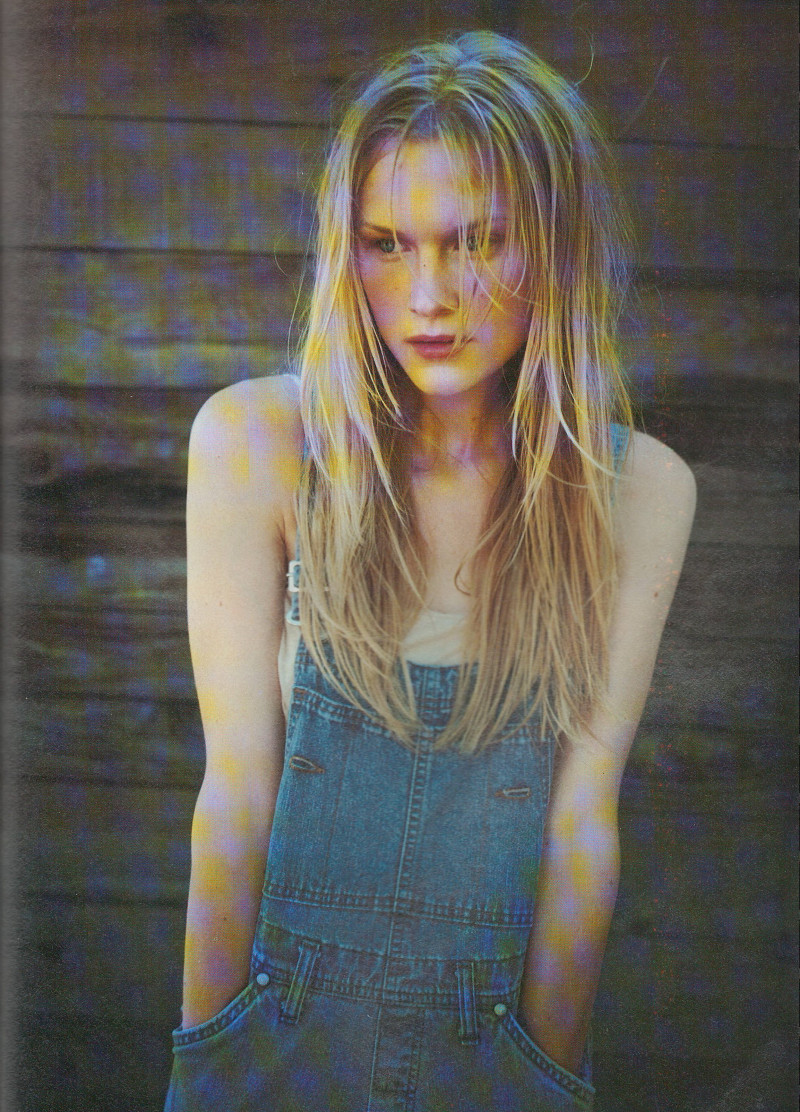 James Jaime King featured in Denim Sotto Il Sole, August 1996