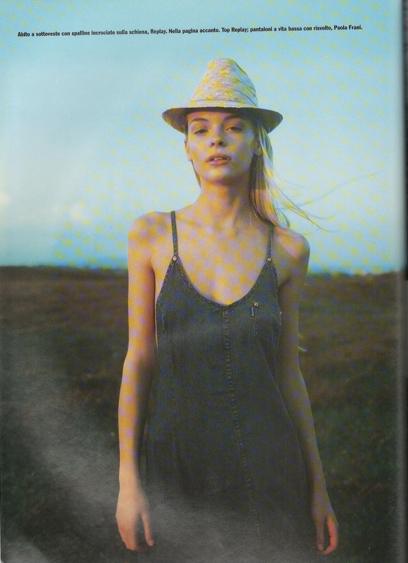 James Jaime King featured in Denim Sotto Il Sole, August 1996