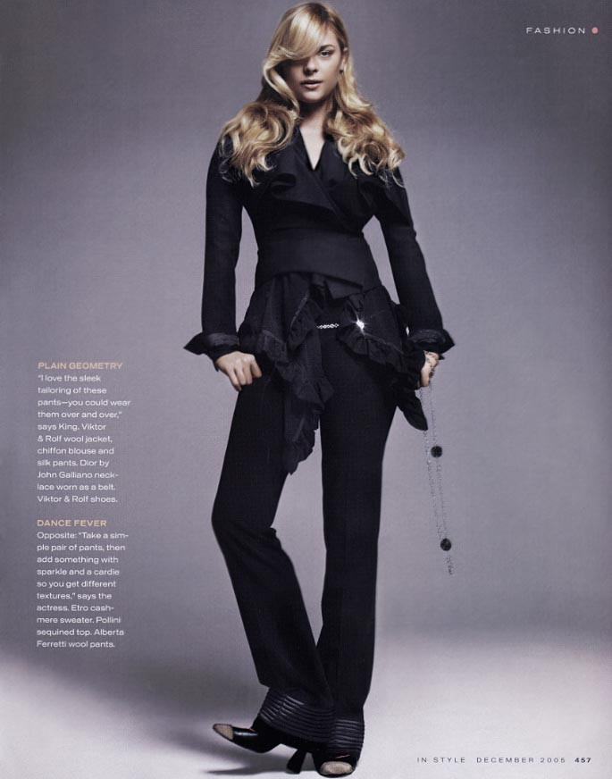 James Jaime King featured in Fancy Pants, December 2005