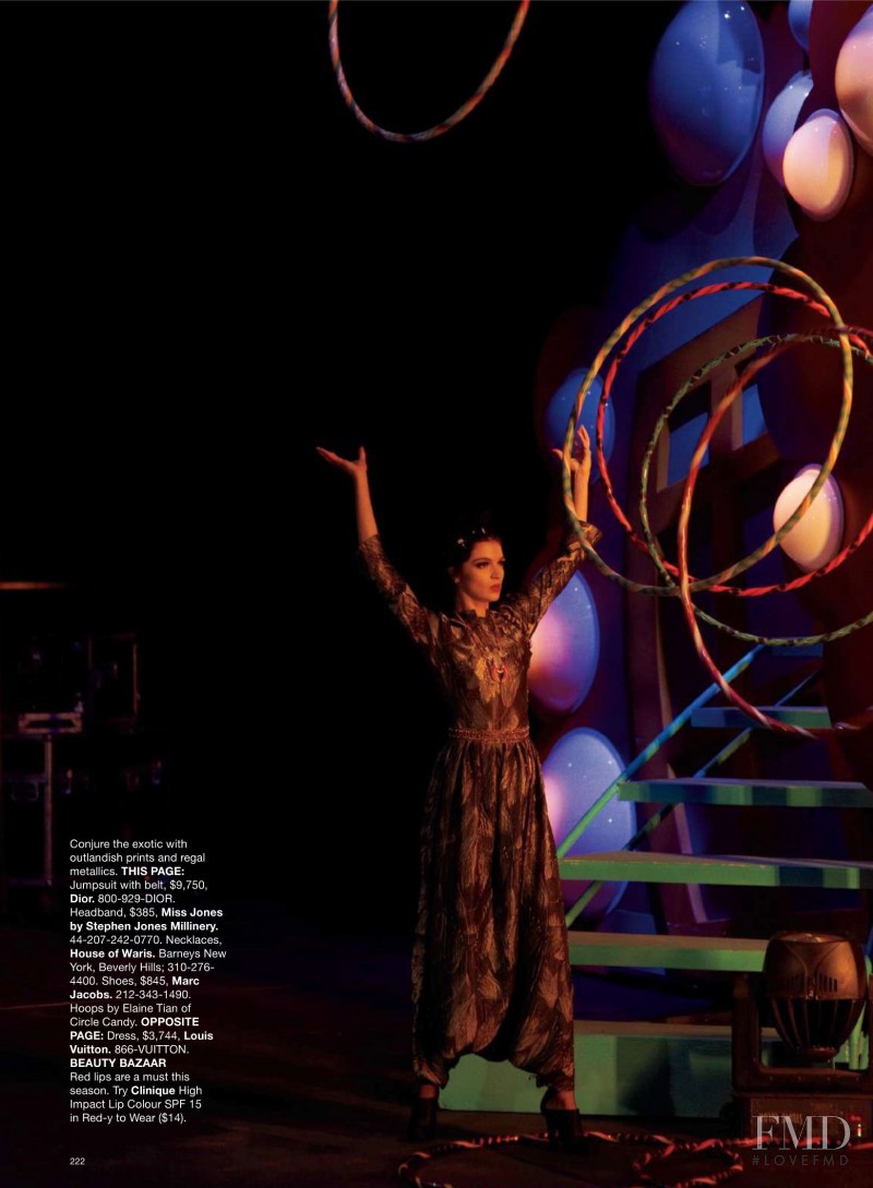 Mariacarla Boscono featured in Fantasy Fashion, December 2009