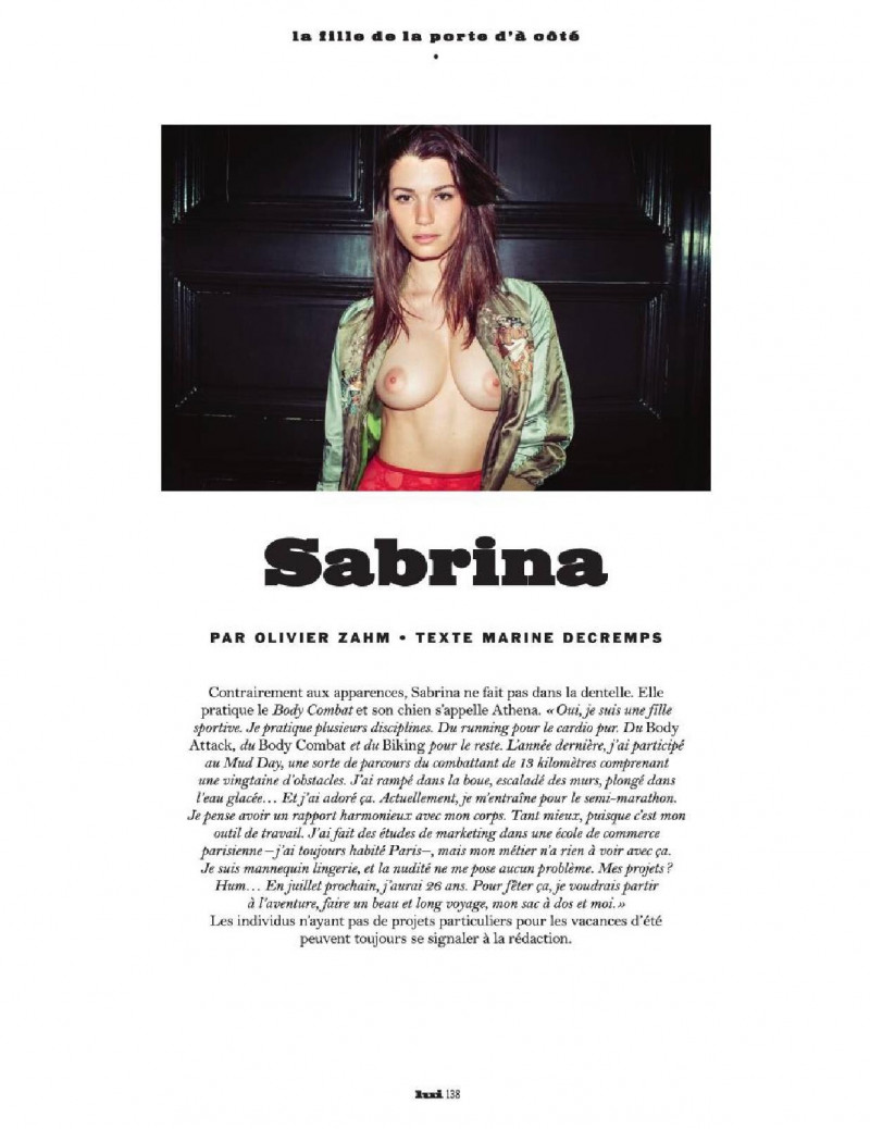 Sabrina Laporte featured in Sabrina, April 2016